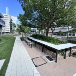 西宮市役所前広場がリニューアル。殺風景だった自転車置き場を刷新